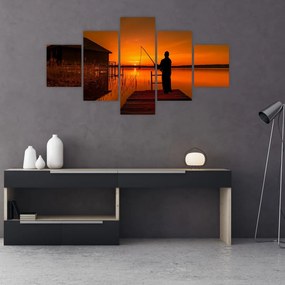 Obraz rybaka (125x70 cm)