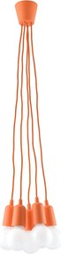 Pomarańczowa industrialna lampa wisząca - 3X EX543 C0-T34