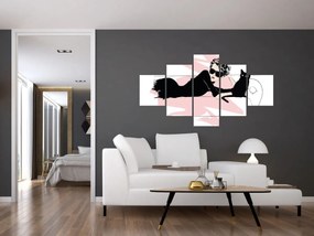 Obraz - Modna dama (125x70 cm)