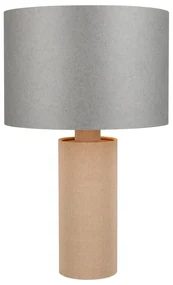 Szaro-beżowa lampa stołowa (wysokość 48 cm) Canio – Trio