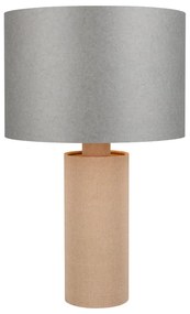 Szaro-beżowa lampa stołowa (wysokość 48 cm) Canio – Trio