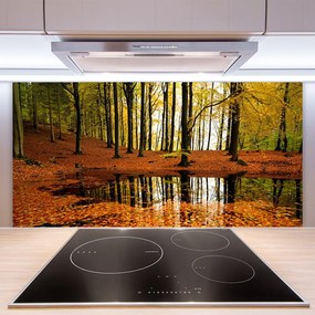 Panel Kuchenny Głęboka Zieleń Lasu