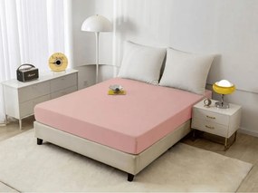 PrzytulneMieszkanie.pl Prześcieradło z mikrofibry MICROVELLE jasnoróżowe 90x200 cm
