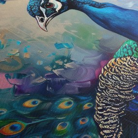 Obraz - Malowanie pawia (125x70 cm)