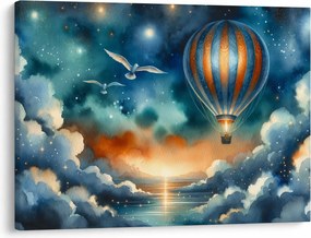 Obraz - Lot pod nocnym niebem (70x50 cm)