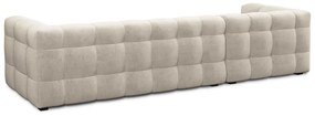 Beżowy aksamitny narożnik Windsor &amp; Co Sofas Vesta, lewostronny