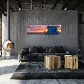 Obraz z plaży Santa Monica (170x50 cm)
