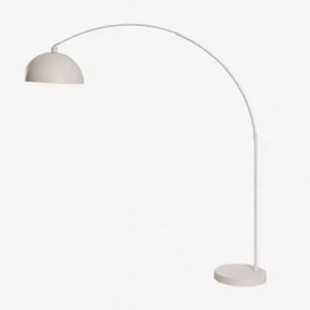 Lampa Ogrodowa Stojąca Diala Z Żelaza Kremowa Tapioca & 210 X 170 Cm - Sklum