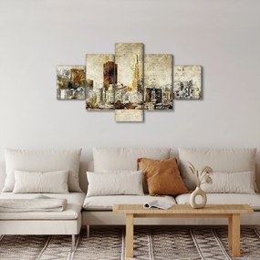 Obraz - Artystycznie ukształtowane miasto (125x70 cm)