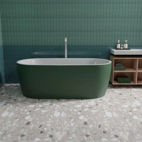 Wanna wolnostojąca owalna akrylowa biała 170 x 80 cm ELEGANT | Możliwa opcja Go Color : Wybierz swój kolor - Twój wybrany kolor z palety RAL