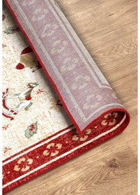Czerwony chodnik z mieszanki bawełny ze świątecznym motywem 80x200 cm Toy's Delight Red Christmas – Villeroy&amp;Boch
