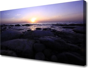 Obraz na płótnie Kamienie na Nadmorskim Brzegu