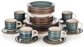 Banquet 30-częściowy zestaw jadalny Spiral Blue