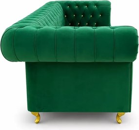 Nowoczesna kanapa pikowana Chesterfield Asti z funkcją spania