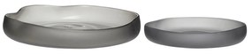 Szare szklane misy zestaw 2 szt. ø 30 cm Bow – Hübsch