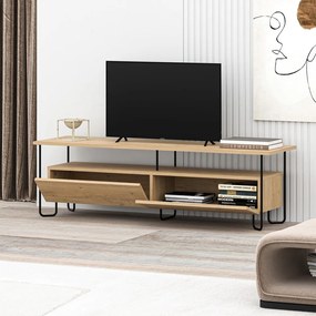 Szafka pod TV w dekorze dębu 150x45 cm Dilly – Marckeric