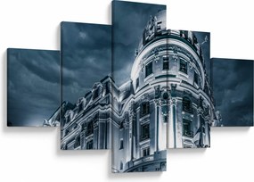Obraz architektury w ciemności (125x70 cm)