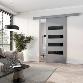 MINIO go for it, Drzwi przesuwne wewnętrzne CLEAN F 86 cm  w kolorze szarym