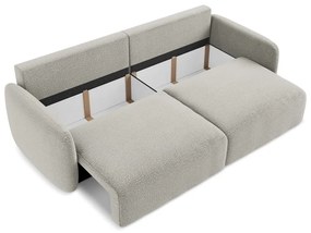 Jasnoszara rozkładana/ze schowkiem sofa 238 cm Kalena – Makamii