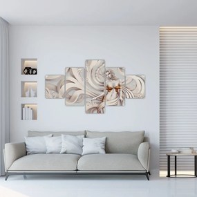 Obraz bogini z motywem kwiatowym (125x70 cm)