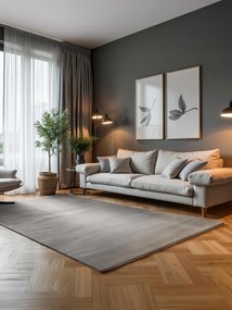 Dywan nowoczesny Perles Paseczki szaro-kremowe 200 cm x 280 cm