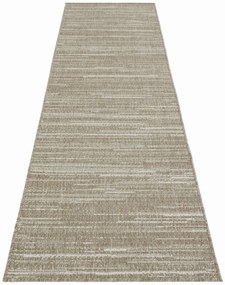 Dywan dwustronny zewnętrzny Gemini chodnikowy brązowo-kremowy 80 cm x 250 cm