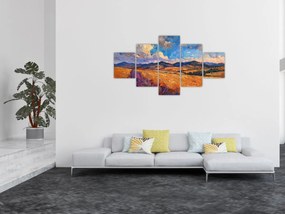 Obraz - Obraz olejny przedstawiający krajobraz (125x70 cm)