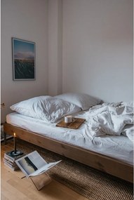 Brązowe łóżko dwuosobowe z litego drewna sosnowego ze stelażem 160x200 cm Core – Karup Design