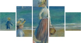 Obraz - Auguste Renoir, Figures on the Beach, reprodukcje (125x70 cm)
