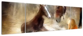 Obraz - Witaj na świecie, źrebaku (170x50 cm)
