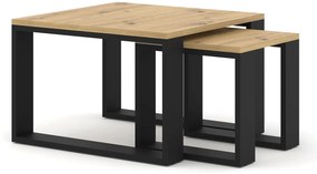Zestaw stolików kawowych dąb artisan - Everol 14X