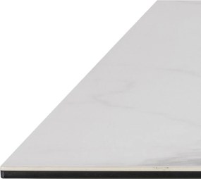 Biały stół z ceramicznym blatem Heaven 160x90