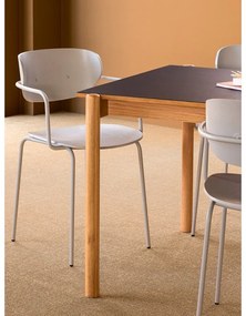 Stół z litego drewna dębowego 107x190 cm Oblique – Hübsch