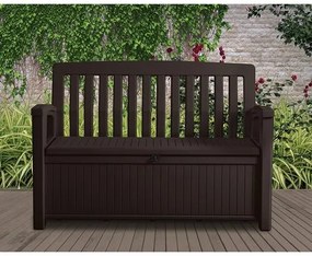 Ławka Patio Bench brązowa, 139 x 63,5 x 88 cm