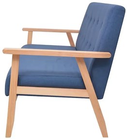 Niebieska sofa 3-osobowa - Sybis