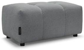 Szary podnóżek z tkaniny szenilowej Roxelane – Bobochic Paris