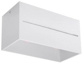 Biały geometryczny plafon LED - EX510-Prima