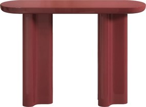 Konsola MDF - Bordowy lakierowana - LESONA