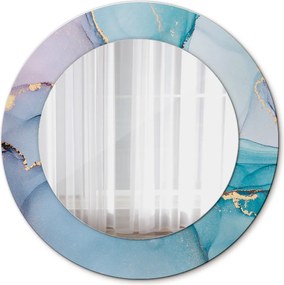 Lustro z nadrukiem dekoracyjne okrągłe Abstrakcyjny płyn