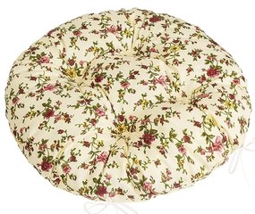 Bellatex Poduszka do siedzenia Adéla pikowana okrągła Rose, 40 x 40 cm