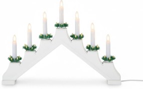 Świecznik dekoracyjny LED XMAS GLOW, 7 świeczek,  42,5 x 6 x 28 cm