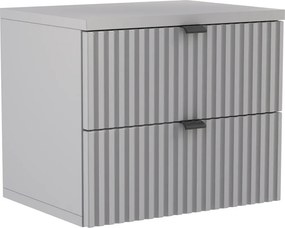 Popielata elegancka szafka nocna H0-A81