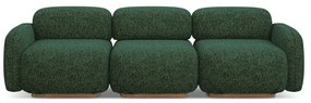 Ciemnozielona sofa modułowa 270 cm Ailani – Makamii
