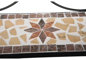 Czarny metalowy wieszak ścienny z półką 42 cm Almeria – Garden Pleasure