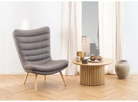 Okrągły stolik z blatem w dekorze dębu ø 80 cm Yale – Actona