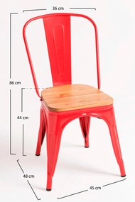 Krzeso z naturalnego drewna Torix