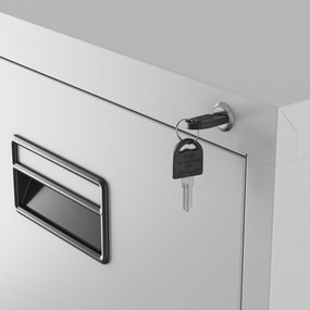 Metalowa szafa kartotekowa SARA V5, 460 x 1630 x 620 mm, szara