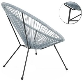 Zestaw mebli ogrodowych Acapulco 2 krzesła + stolik SZARY