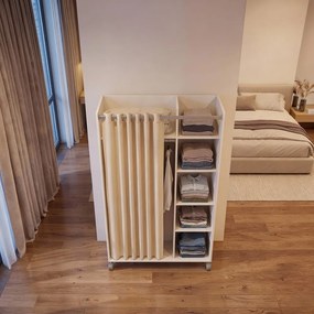 Biało-beżowa szafa 100x160 cm Kit – Tvilum