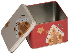 Metalowe pojemniki na ciastka, 3 sztuki